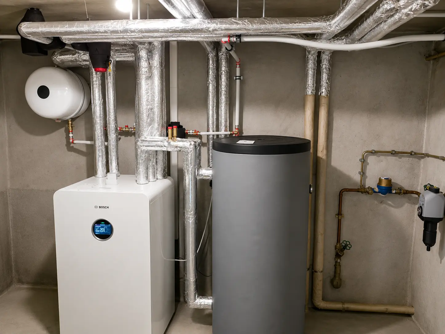 Eigene Wärmepumpentechnik mit Speicher im Haus von Daniel Rimpp